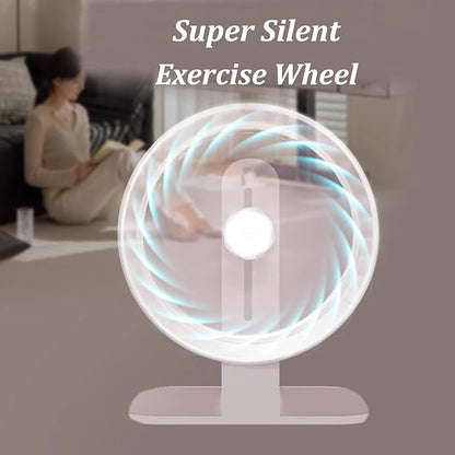 Hamster Wheel, Silent Running Exercise Wheel with Adjustable Stand for Hamster Guinea Pig Gerbil Hedgehog Small Animal Cage Accessories (Clear, 6.9inch)