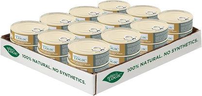 Nature's Logic Wet Cat Food - Feline Chicken Feast 95% Animal Ingredients - No Synthetic Vitamins, Minerals or Artificial Additives, 100% Natural, Grain-Free, Made in USA - Chicken (5.5 oz, 24 pack)