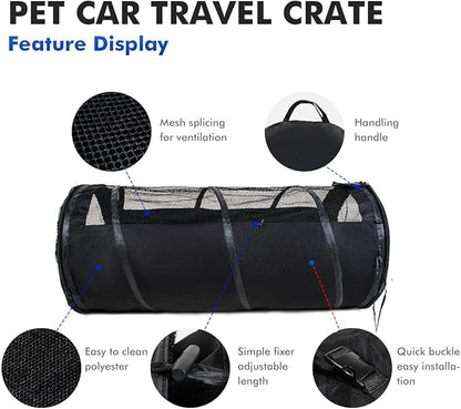 Pet Tube Soft Sied Dog Carries,Extra Long Cat Tunnel for Cars, Outsidet Enclosures Playpen Tunnel Catio for Long Distance Travel Road Trip