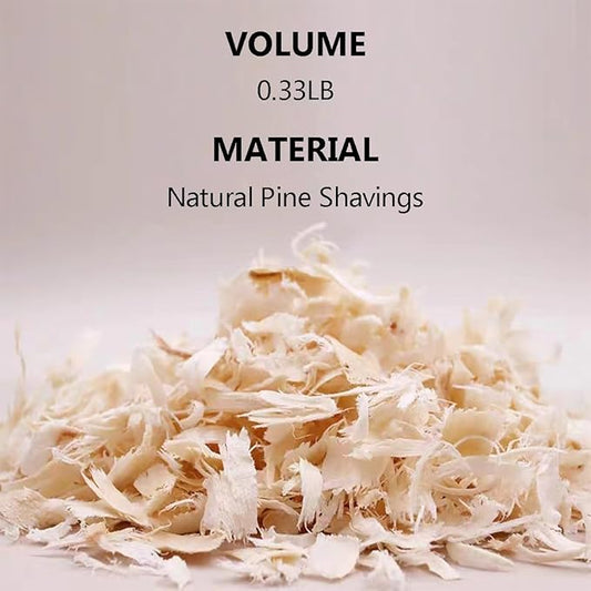 MANON ROSA Wood Shavings for Bird Bedding - Natural Aspen Soft Low-Dust & Odor-Control Nesting Material for Parakeets Parrots Rabbits Cockatiel for Cages, Nest Boxes, Small Pet Litter