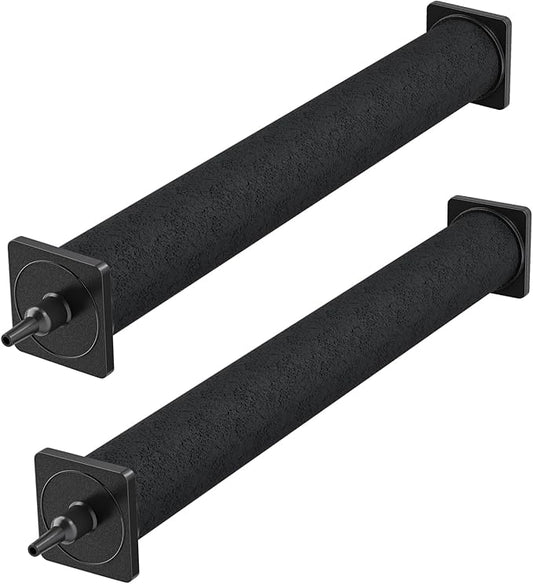Pawfly 16 Inch Air Stone Cylinder for Larger Pumps Bubble Diffuser Release Tool for Large Aquariums Outdoor Pond Garden Circulation Systems and DWC Reservoirs, 2 Pack