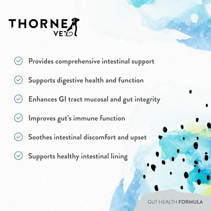 ThorneVET Gut Health Formula – Gastrointestinal Support for Dogs, Cats & Horses, 180 Scoops