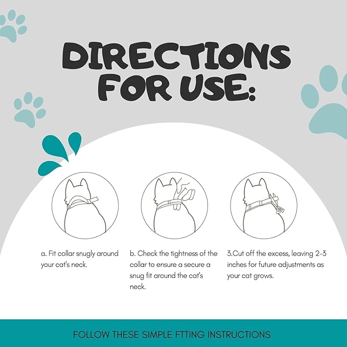 Calming Collar for Cats 4 Pack, Cat Calming Collar, Cat Pheromone collar for Cats, Cat Stress and Anxiety Relief Lasts 60 Days, Adjustable, Water-Resistant & Breakaway Calming Collar Make Cat Relaxed