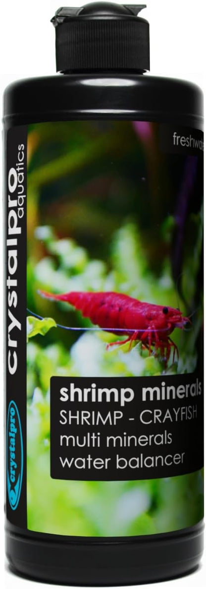Shrimp Minerals 16.9 Oz – Liquid Aquarium Salt & Trace Elements for Freshwater Shrimp Tanks – Supports Caridina & Neocaridina – Molting & Breeding Additive – Invertebrate Tank Conditioner