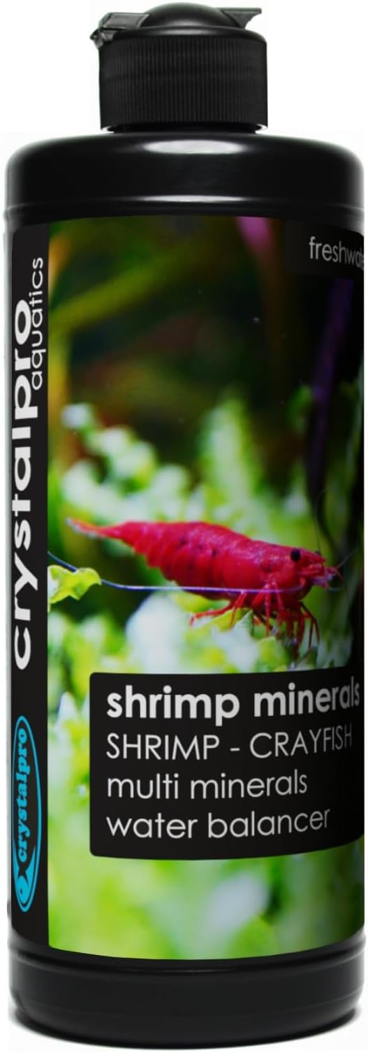 Shrimp Minerals 16.9 Oz – Liquid Aquarium Salt & Trace Elements for Freshwater Shrimp Tanks – Supports Caridina & Neocaridina – Molting & Breeding Additive – Invertebrate Tank Conditioner