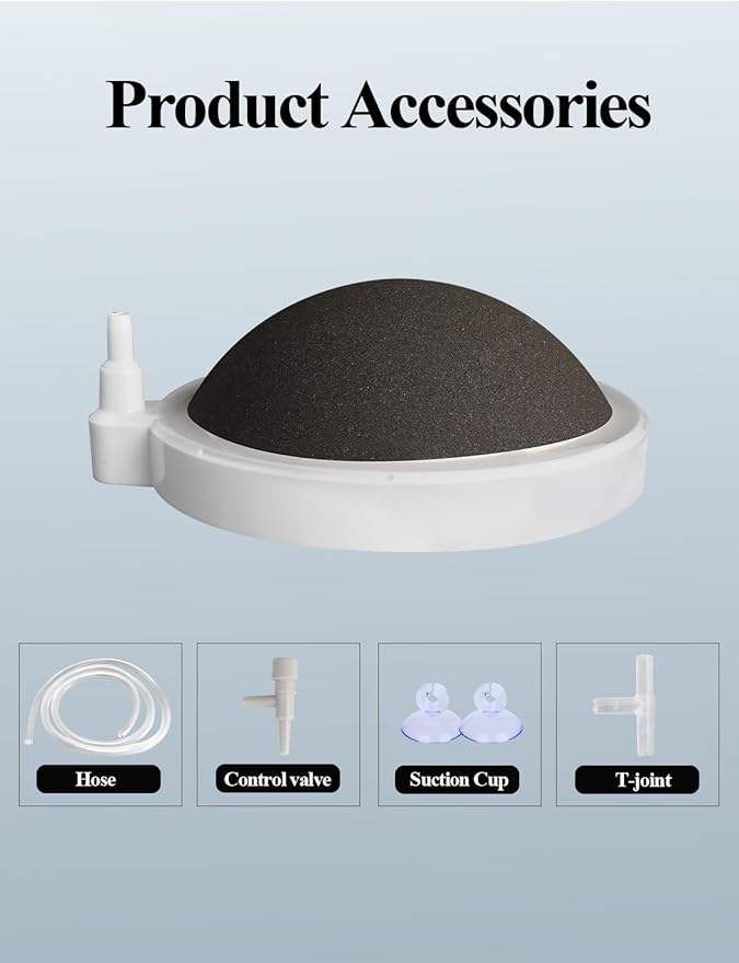 Aquarium Air Stone Fish Tank Bubbler Small Nano Air Bubble Stone Super-High Dissolved Oxygen Diffuser Makes Super Tiny Bubbles 3.2 Inch Airstones