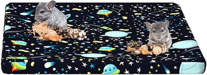 YKD Ferret Cage Liners for Ferret Nation & Critter Nation Cages, Waterproof Chinchilla Cage Accessories, Washable Bedding, for Ferrets, Chinchillas, Rats, Fancy Rat, Small Furry Pet (Shelf Liner)