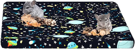 YKD Ferret Cage Liners for Ferret Nation & Critter Nation Cages, Waterproof Chinchilla Cage Accessories, Washable Bedding, for Ferrets, Chinchillas, Rats, Fancy Rat, Small Furry Pet (Shelf Liner)