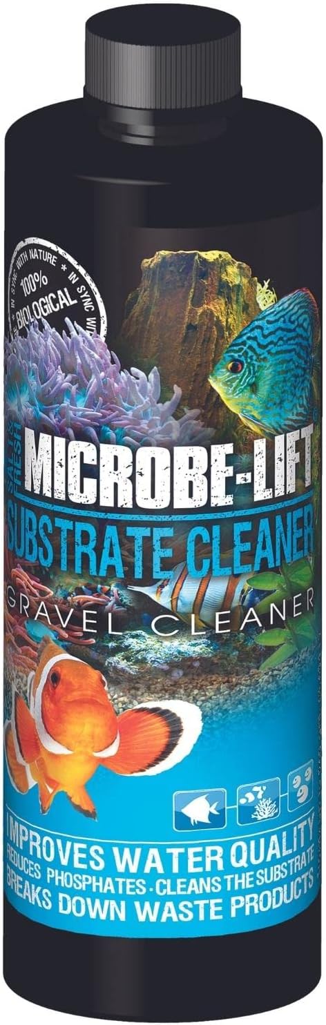 MICROBE-LIFT GSC16 Professional Gravel & Substrate Cleaner for Freshwater and Saltwater Tanks, 16 Ounces