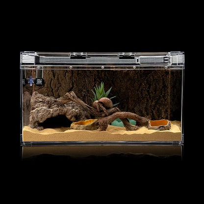 Reptile Simulation Rock Cave Hideouts Terrarium Habitat Décor Bearded Dragon Hideout for Turtles Lizards Snakes Crab (Medium)