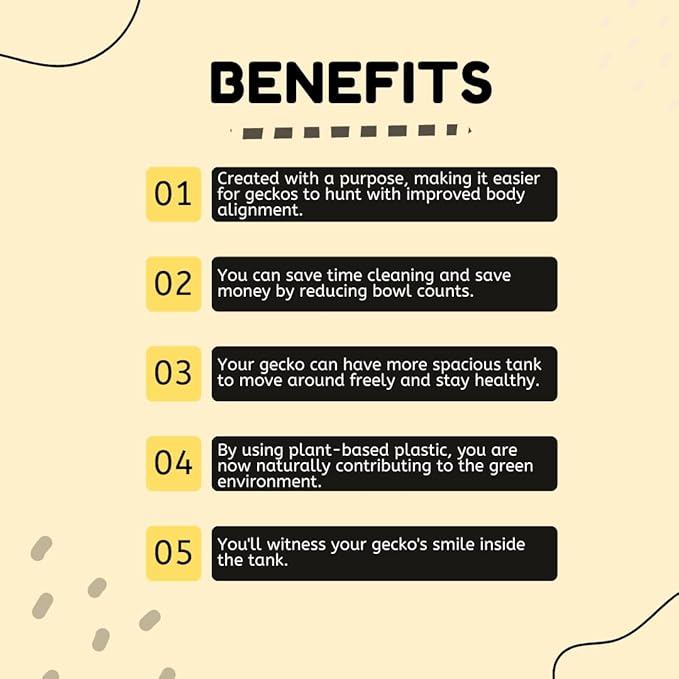 Geckopia Triple Dish 3.0 | 3 in 1 Reptile Bowl | Gecko & Reptile Calcium & Water Food Bowl | Mealworm Dish in BioPlastic | Wood