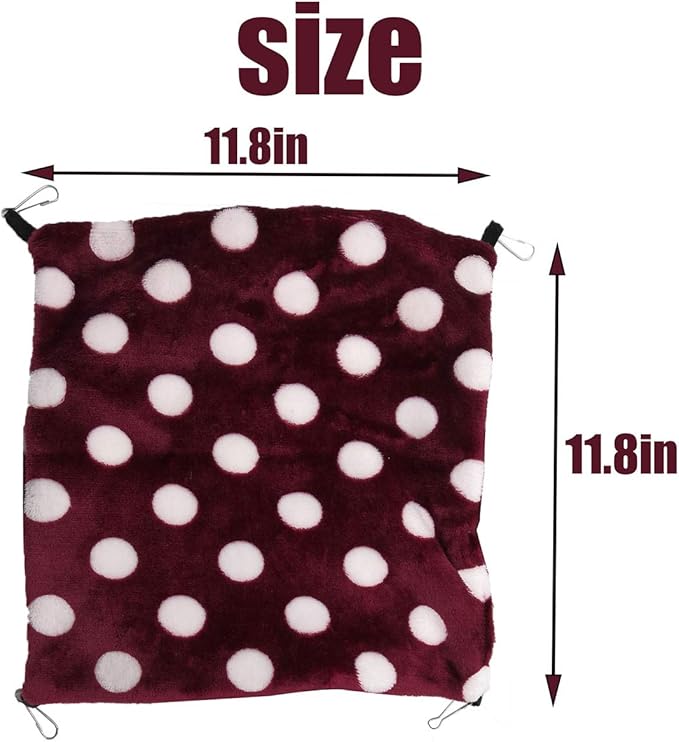 LEFTSTARER Rat Ferret Sugar Glider Cage Hammock Bedding Small Pet Cage Accessories Toy Triple-Layer Hammock Bedding for Hamster Guinea Pig Sugar Glider Rat Ferret Chinchilla Playing Sleeping(Grey)