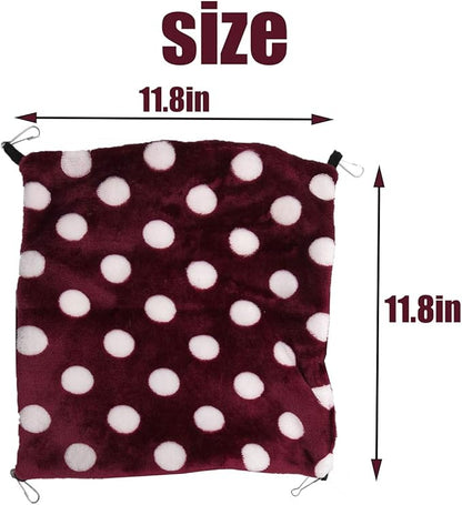 LEFTSTARER Rat Ferret Sugar Glider Cage Hammock Bedding Small Pet Cage Accessories Toy Triple-Layer Hammock Bedding for Hamster Guinea Pig Sugar Glider Rat Ferret Chinchilla Playing Sleeping(Grey)