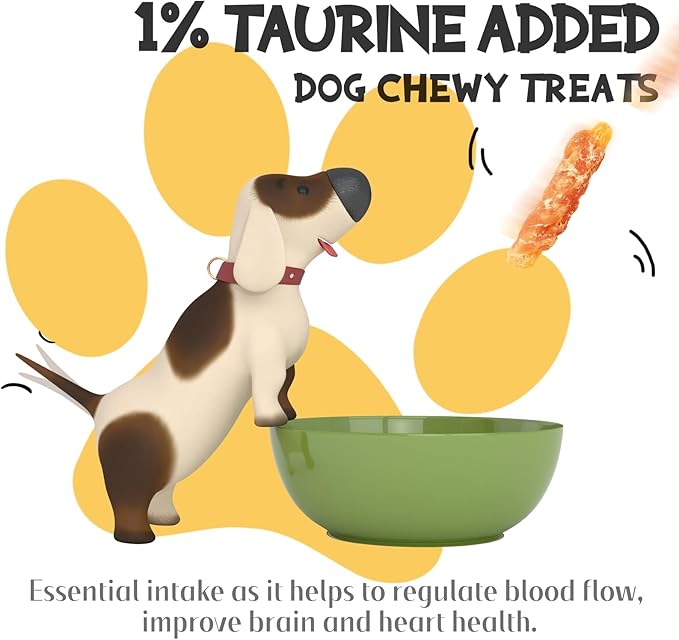 ASMPET Dog Treats Chews, Chicken Wrapped Sweet Potato Strips, Gluten & Grain Free Dog Snacks for Training Rewards 10.6 oz