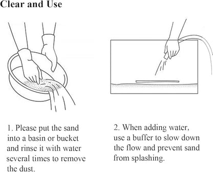 10 lbs Aquarium White Sand, 0.8-2mm Coarse Sand. Small Gravel for Fish Tank, Succulent Plants Potted, Paintings, Fire Pits, Candle, Vase Filler and Crafts