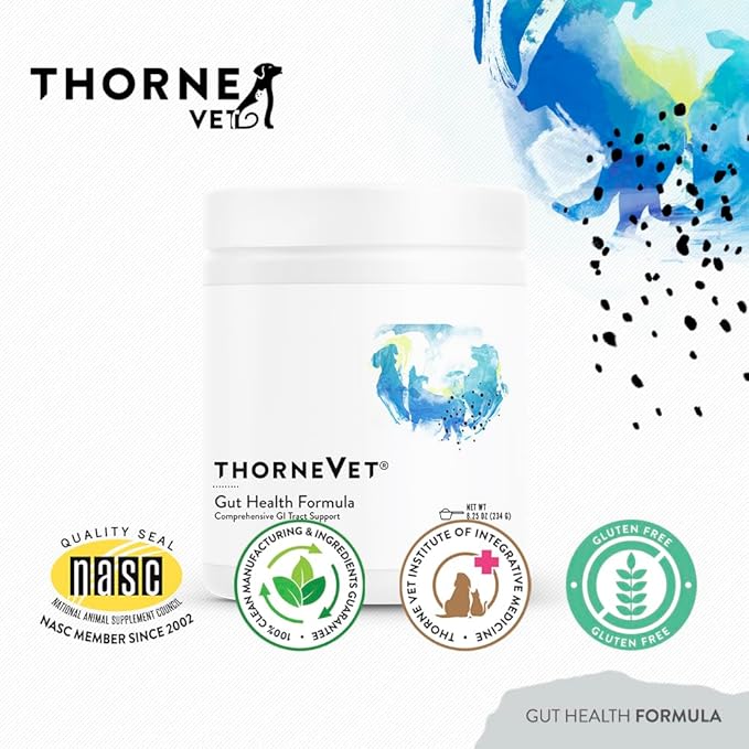 ThorneVET Gut Health Formula – Gastrointestinal Support for Dogs, Cats & Horses, 180 Scoops