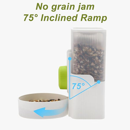 Rabbit Water Bottle, 35oz Large Capacity, Hanging Automatic Food Dispenser, for Small Animals Guinea Pig Ferret Cage Accessories Green