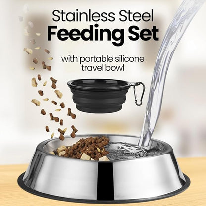 PupLuxe Puppy Starter Kit - Black 22 Piece Dog Training Kit | Great Puppy Gift for First Time & Experienced Owners | New Dog Bundle