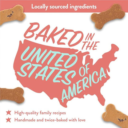 Portland Pet Food Company Bacon Dog Treats Healthy Biscuits for Large Medium & Small Dogs - Grain-Free, Human-Grade, All Natural Cookies, Snacks & Training Treats - Made in The USA - 3 Pack (5 oz)