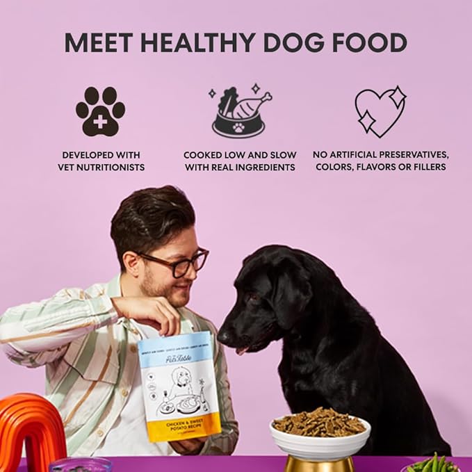 The Pets Table Grain Inclusive Air Dried Dog Food 2 Pack - Chicken & Sweet Potato + Lamb & Beef, 16 Ounce (Pack of 2)