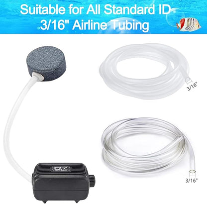 Aquarium Air Stone Disc - 1.6 Inch Bubble Diffuser, 2PCS Aquarium Bubbler Stone, Fish Tank Air Stones, Airstone Bubbler, Aquarium Air Aump Accessories, Air Stones for Aquariums