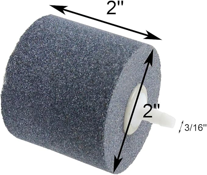AQUANEAT Aquarium Air Stones 2x2 inch 4 Pack, Aerator Bubble Diffuser, Air Pump Accessories for Hydroponic, Pond, Aquarium Fish Tank