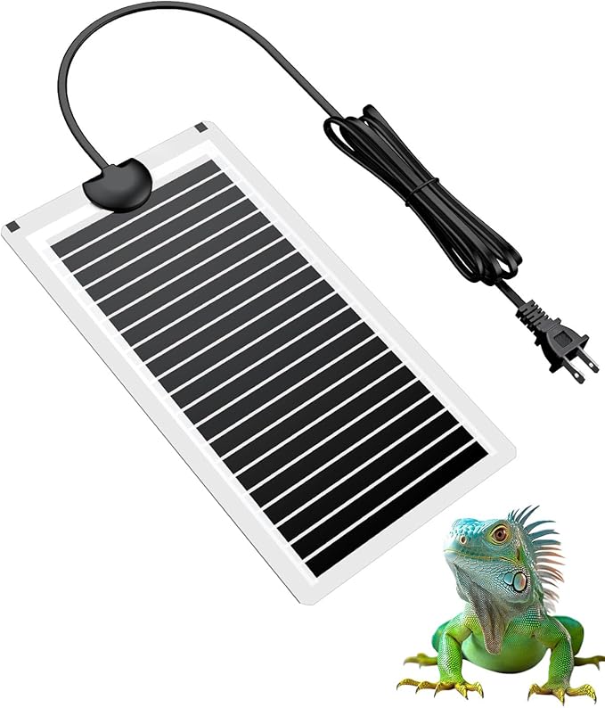 Pawfly 14 W Reptile Heat Pad 11 x 5.9 Inch Reptile Heating Pad Under Tank Terrarium Safe Fast Heating Mat Heat Mat for Turtles Frogs Snakes Lizards Geckos Hermit Crabs Spiders & Other Reptiles