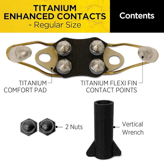 Dogtra Titanium Enhanced Winged Contact Points Regular – Female – E-Collar for Dogs Training – Flexi Fin Design for Sensitive Skin & Contact – Fits Most (Not X Series, 200iQ, NoBark, PATHFINDER2)