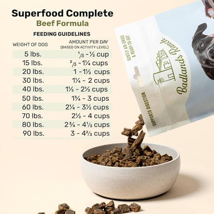 by Katherine Heigl- Superfood Complete, Air-Dried Adult Dog Food - High Protein, Zero Fillers, Superfood Nutrition (64 Ounce (Pack of 2), Beef)