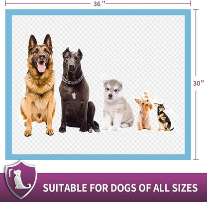 IMMCUTE Dog Pee Pads Extra Large, 30 x 36, 30 Ct, XXL Puppy Pads, Pee Pads for Dogs, Super Absorbent & Leak-Proof Pee Pads, Disposable Potty Pads for Dogs | Puppies | Doggie | Cats | Rabbits