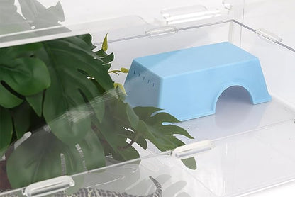 Snake Hide, Leopard Gecko Tank Accessories for Reptile Ball Python Crested Gecko Lizard Bearded Dragon - BlueHideS