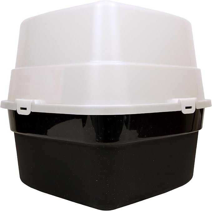 Nature’s Miracle Hooded Corner Litter Box, With Odor Control Charcoal Filter (P-5915)