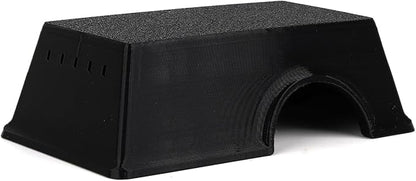 Snake Hide, Leopard Gecko Tank Accessories for Reptile Ball Python Crested Gecko Lizard Bearded Dragon - BlackHideS