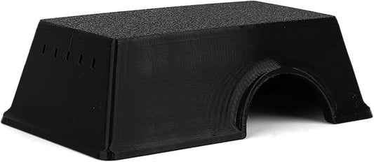 Snake Hide, Leopard Gecko Tank Accessories for Reptile Ball Python Crested Gecko Lizard Bearded Dragon - BlackHideS