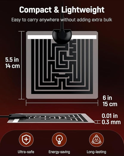 Pawfly 5 W Reptile Heat Pad 6 x 5.5 Inch Reptile Heating Pad Under Tank Terrarium Safe Fast Heating Mat Heat Mat for Turtles Frogs Snakes Lizards Geckos Hermit Crabs Spiders & Other Reptiles