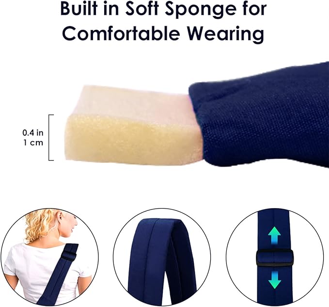 Lukovee Pet Sling, Hand Free Dog Sling Carrier Adjustable Padded Strap Tote Bag, Shoulder Bag with Safety Belt & Front Pocket for Small Dog Cat Puppy (DBL,L)