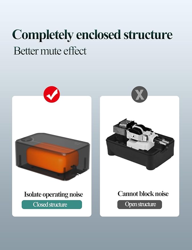 UPETTOOLS Aquarium Air Pump, Fish Tank Air Pump Ultra Quiet Powerful Bubbler Aerator, 5W 4L/min, Adjustable Dual Outlet, for 10-180 Gallon Fish Tank