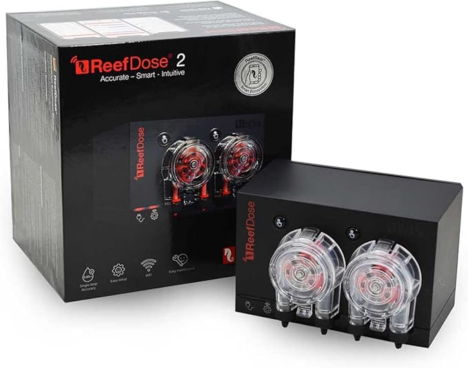 Red Sea ReefDose 2 Head Wireless Dosing Pump for Supplements, Foods & Trace Elements in Saltwater Aquariums | ReefBeat App Controlled Reef Marine