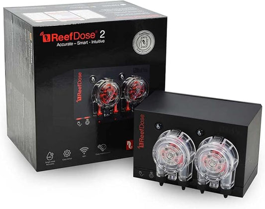 Red Sea ReefDose 2 Head Wireless Dosing Pump for Supplements, Foods & Trace Elements in Saltwater Aquariums | ReefBeat App Controlled Reef Marine