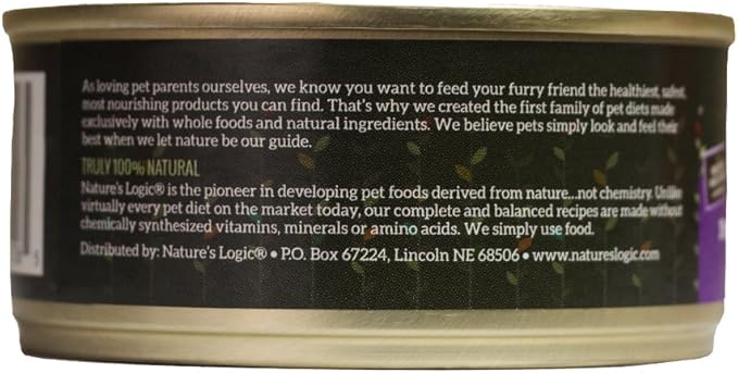 Natures Logic NL00106 Rabbit Feast Canned Feline Food, One Size