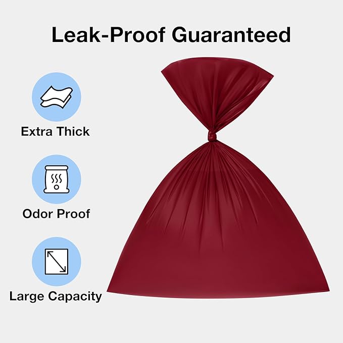 VETRESKA Dog Poop Bag with Dispenser, Leak Proof and Extra Thick Pet Waste Bags for Dog Walking and Cat Litter, Rose & Amberwood Scented, 105 Count