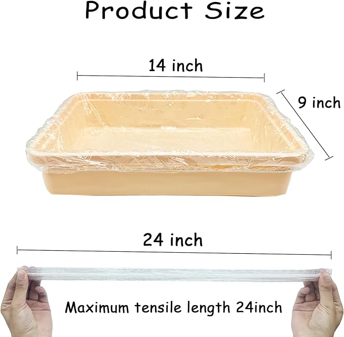 Disposable Plastic Rabbit Cage Liner Guinea Pig Litter Box Liner Small Animal Litter Pan Bags Leak Proof Toilet Film for Bunny Chinchilla Hedgehog Bird