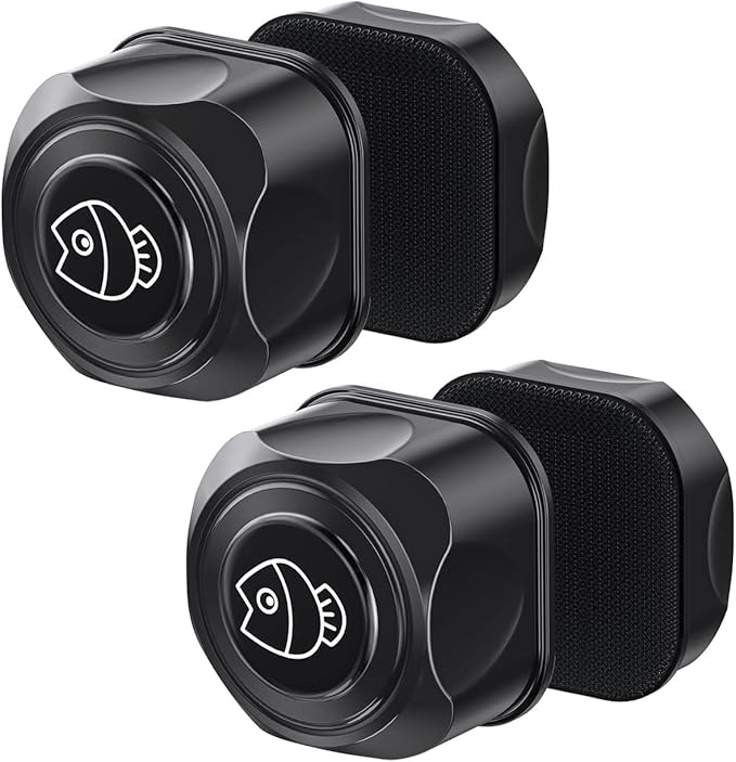 Pawfly 2 Inch Algae Scraper Aquarium Magnetic Brush Scratch-Free Scrubber for Nano Fish Tank Glass Cleaning, 2 Pack