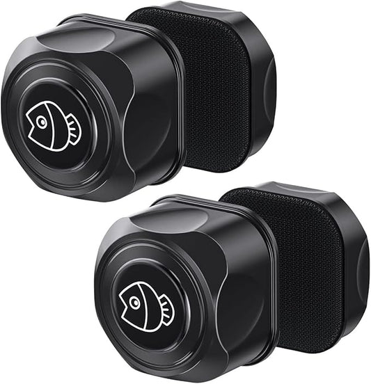 Pawfly 2 Inch Algae Scraper Aquarium Magnetic Brush Scratch-Free Scrubber for Nano Fish Tank Glass Cleaning, 2 Pack