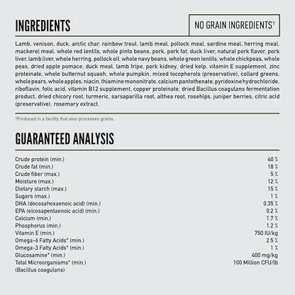 ORIJEN Grain Free Poultry Free High Protein Dry Dog Food Tundra Recipe 23.5lb Bag