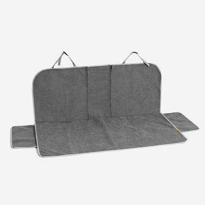 FUNNY FUZZY Dog Car Seat Cover for Back Seat, Waterproof, Scratchproof Car Seat Protector for Dogs Nonslip, Dog Back Seat Covers for Cars, Trucks and SUVs, Back Seat(18.1''W x 53''L×22" H)