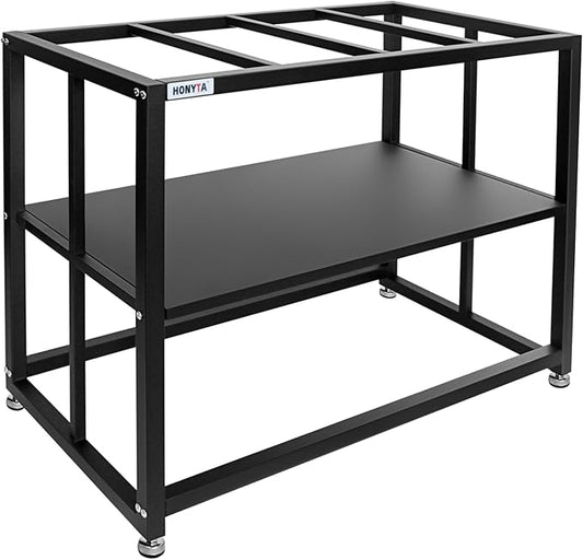 Fish Tank Stand Heavy Duty Metal Aquarium Stand 40 Gallon Tank Stand 660LBS 36.5" L x 18.5“W x29.5”H, Double Layer for Home and Office More Storage Space, Black