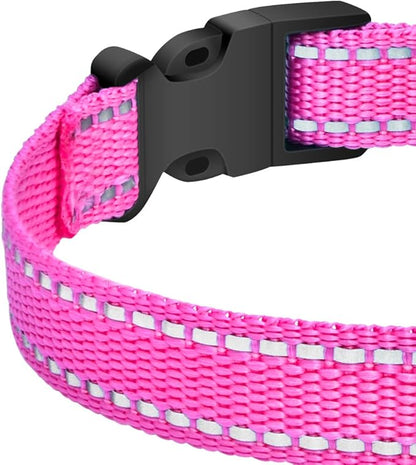 PetJoy Shock Collar Replacement Collar Strap, Reflective Dog Collars Strong, Durable & Adjustable Dog Collar- 2 Piece Set Collar for Dogs