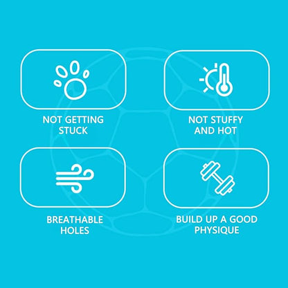 Hamster Ball 5.9 Inch – Dwarf Hamster Running Ball, Small Hamster Exercise Ball with Football Design and Four Metal Screws (5.9in)