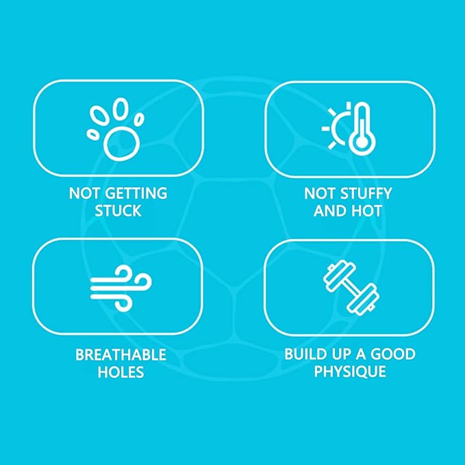 Hamster Ball 7.9 Inch - Large Running Ball for Small Pets, Unique Football Design with Secure Metal Screws (7.9in)